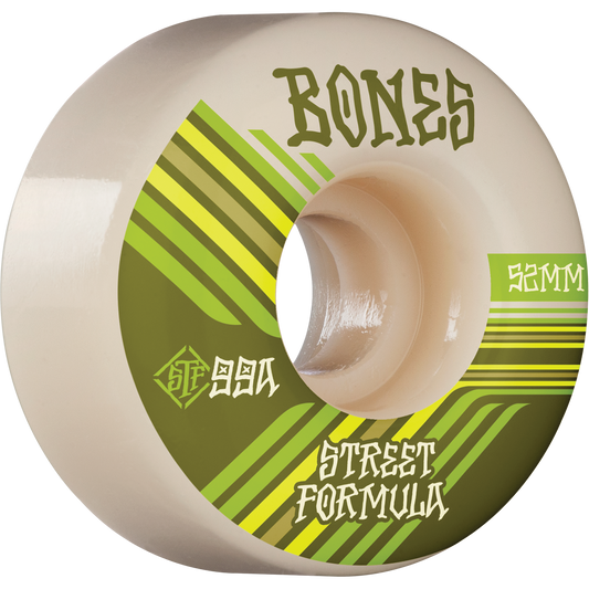 Bones STF Retros V4 Wide 52mm 99a Wheels - White (Set of 4)
