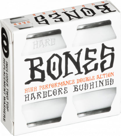 Bones Hardcore Hard Bushings 96a - White/Black (Set of 4)