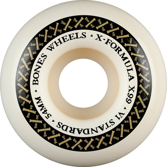 Bones X-Formula V1 Standards 54mm 99a Wheels - White (Set of 4)
